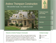 Tablet Screenshot of andrewthompsonconstruction.com